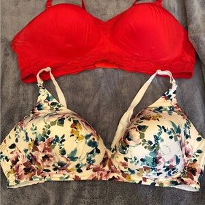 Torrid Red and Floral Women's Bras